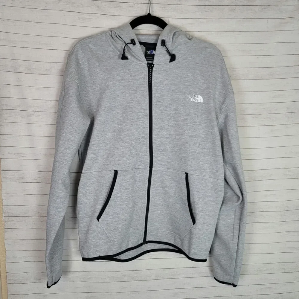 The North Face Tech Full Zip Hoodie in TNF GRAY, sz Small